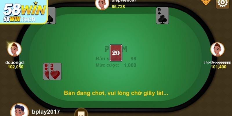 Cách đặt cược Phỏm 58Win